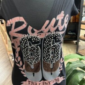 Women's Truculture Route 66 Tee, Size XL